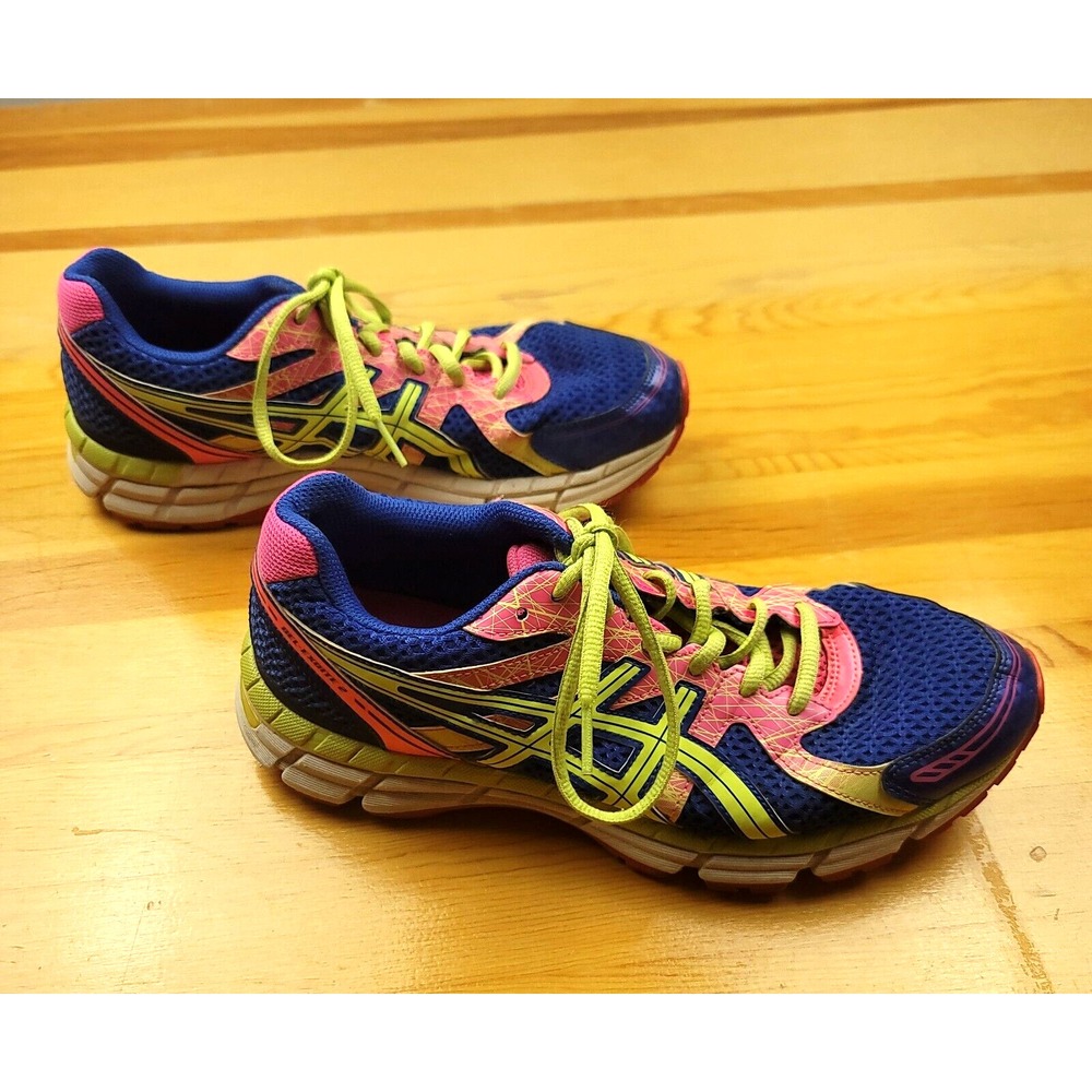 Asics Gel-Excite 2 Women's 9 (D) Purple/Green/Pink Running Training‎ Shoes T483N